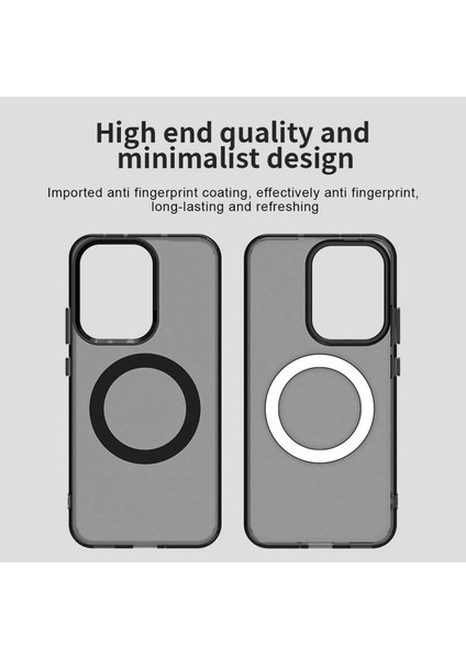 Oppo RENO13 Pro,için Eabhulie Kılıf, Manyetik Yarı Saydam Mat Arka Kapak, Darbeye Dayanıklı Kılıf (Yurt Dışından) indirimleri