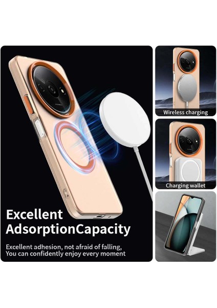 Xiaomi Poco C61,IÇIN Eabhulie Kılıf, Manyetik Yarı Saydam Mat Arka Kapak, Darbeye Dayanıklı Kılıf (Yurt Dışından) modelleri