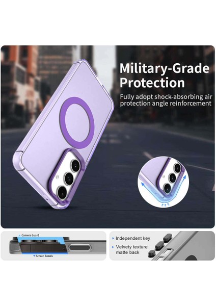 Samsung Galaxy S24 Plus 5g,için Eabhulie Kılıf, Manyetik Yarı Saydam Mat Arka Kapak, Darbeye Dayanıklı Kılıf (Yurt Dışından) fırsatları