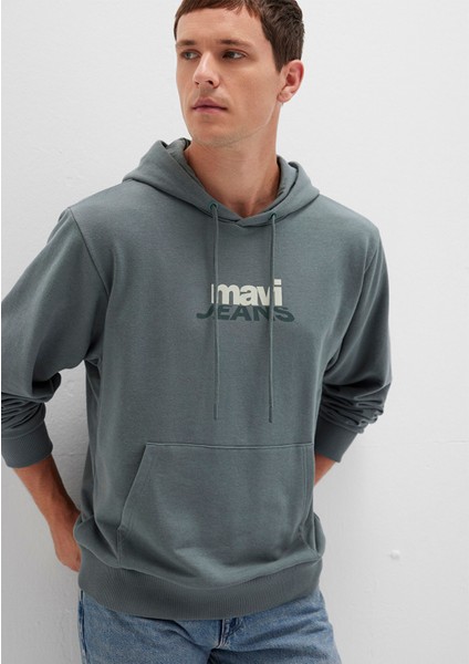 Mavi Logo Baskılı Yeşil Sweatshirt 0S10210-71577