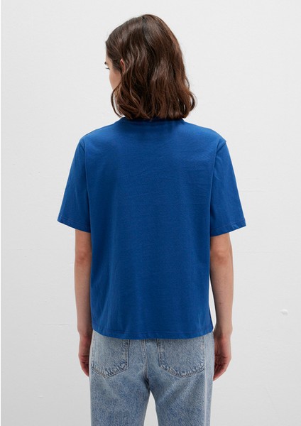 Mavi Logo Baskılı Lacivert Tişört 1611594-82625