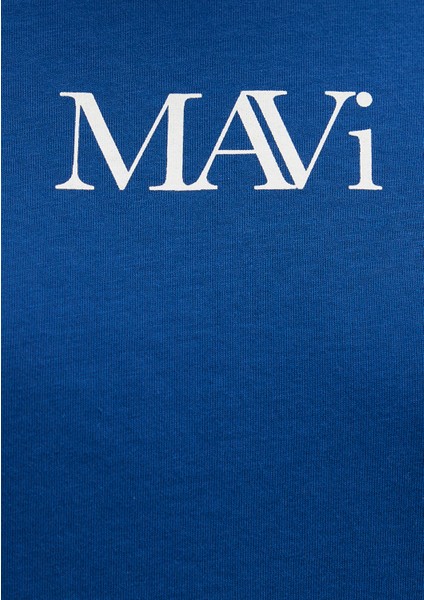Mavi Logo Baskılı Lacivert Tişört 1611594-82625