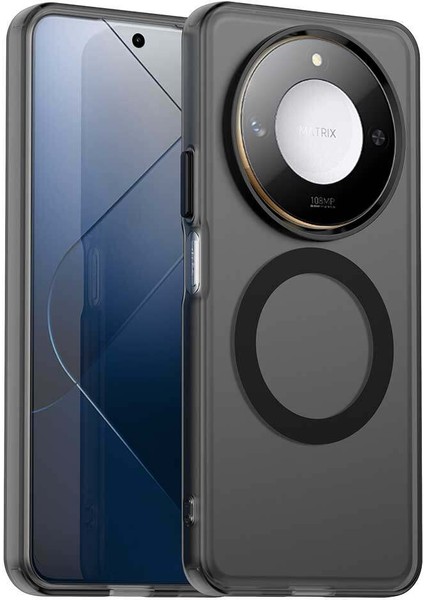 Honor X9C/X60/MAGIC7 Lite,için Eabhulie Kılıf, Manyetik Yarı Saydam Mat Arka Kapak, Darbeye Dayanıklı Kılıf (Yurt Dışından)