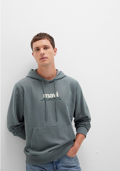 Mavi Logo Baskılı Yeşil Sweatshirt 0S10210-71577