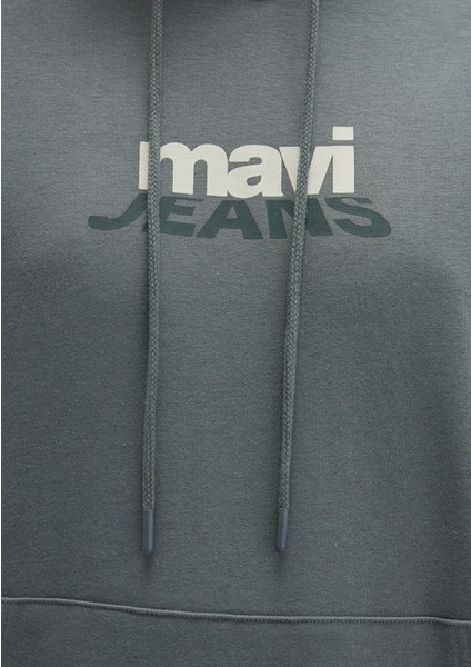 Mavi Logo Baskılı Yeşil Sweatshirt 0S10210-71577
