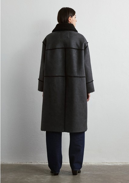 Sherpa Detaylı Suni Süet Kaban 1110572-900