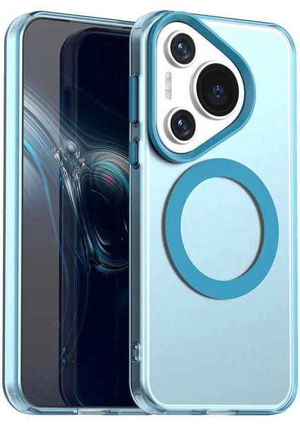Huawei Pura 70,için Eabhulie Kılıf, Manyetik Yarı Saydam Mat Arka Kapak, Darbeye Dayanıklı Kılıf (Yurt Dışından)
