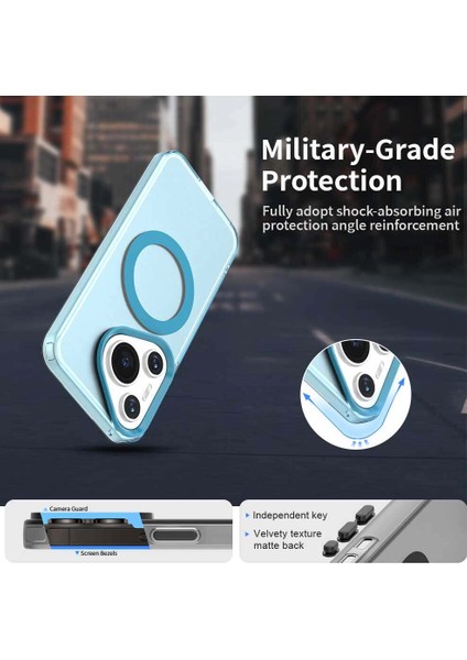 Huawei Pura 70,için Eabhulie Kılıf, Manyetik Yarı Saydam Mat Arka Kapak, Darbeye Dayanıklı Kılıf (Yurt Dışından) fırsatları