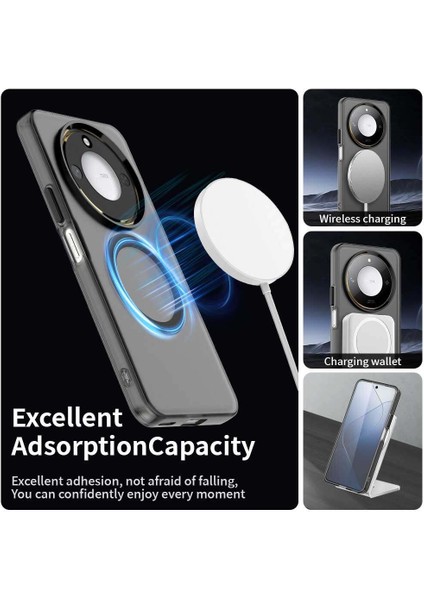 Honor X9C/X60/MAGIC7 Lite,için Eabhulie Kılıf, Manyetik Yarı Saydam Mat Arka Kapak, Darbeye Dayanıklı Kılıf (Yurt Dışından) modelleri
