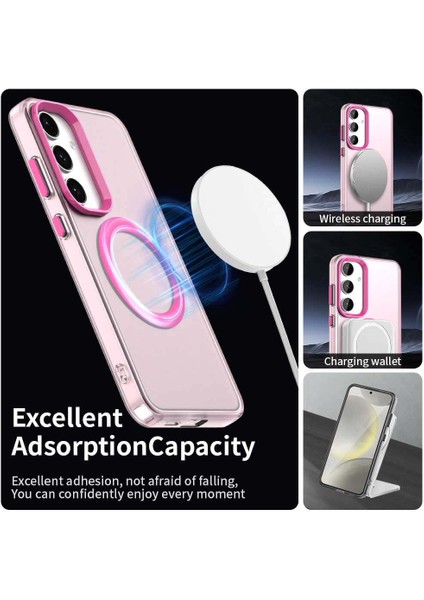 Samsung Galaxy S23 Fe 5g,için Eabhulie Kılıf, Manyetik Yarı Saydam Mat Arka Kapak, Darbeye Dayanıklı Kılıf (Yurt Dışından) modelleri