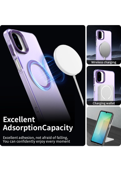 Samsung Galaxy A07 4g,için Eabhulie Kılıf, Manyetik Yarı Saydam Mat Arka Kapak, Darbeye Dayanıklı Kılıf (Yurt Dışından) modelleri