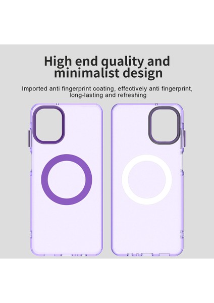 Samsung Galaxy A07 4g,için Eabhulie Kılıf, Manyetik Yarı Saydam Mat Arka Kapak, Darbeye Dayanıklı Kılıf (Yurt Dışından) indirimleri
