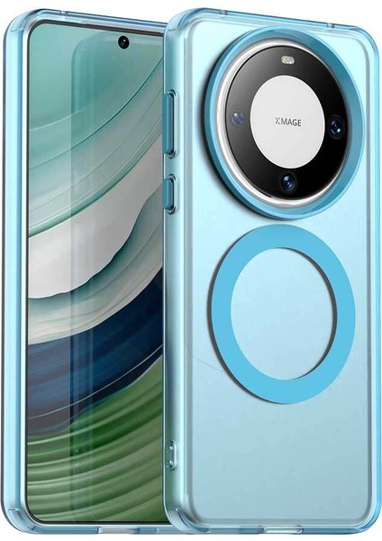 Huawei Mate 60,için Eabhulie Kılıf, Manyetik Yarı Saydam Mat Arka Kapak, Darbeye Dayanıklı Kılıf (Yurt Dışından)