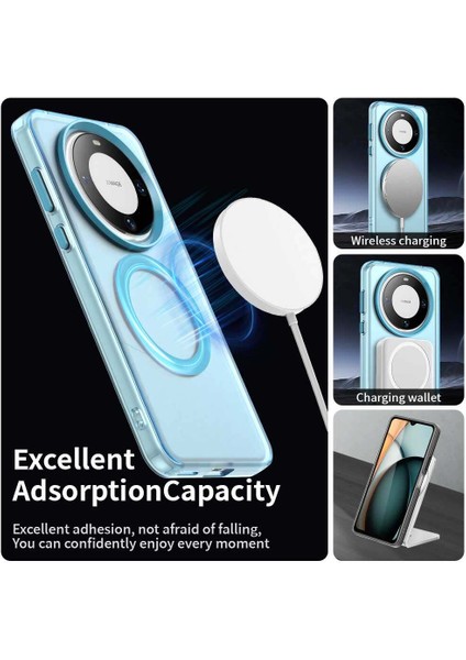 Huawei Mate 60,için Eabhulie Kılıf, Manyetik Yarı Saydam Mat Arka Kapak, Darbeye Dayanıklı Kılıf (Yurt Dışından) modelleri