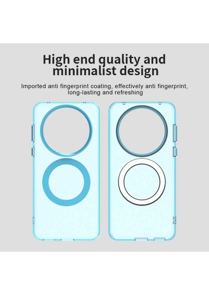 Huawei Mate 60,için Eabhulie Kılıf, Manyetik Yarı Saydam Mat Arka Kapak, Darbeye Dayanıklı Kılıf (Yurt Dışından) indirimleri