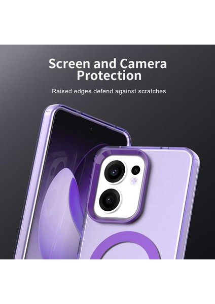 Oppo RENO13 F 5g,için Eabhulie Kılıf, Manyetik Yarı Saydam Mat Arka Kapak, Darbeye Dayanıklı Kılıf (Yurt Dışından) fiyatları