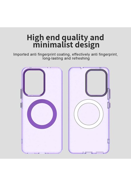 Oppo RENO13 F 5g,için Eabhulie Kılıf, Manyetik Yarı Saydam Mat Arka Kapak, Darbeye Dayanıklı Kılıf (Yurt Dışından) indirimleri