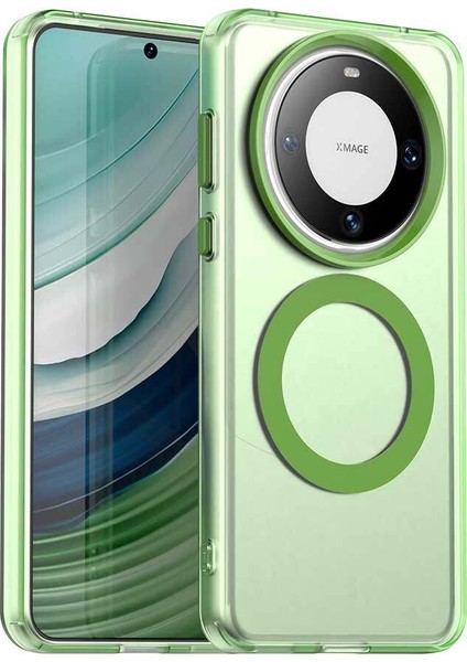 Huawei Mate 60,için Eabhulie Kılıf, Manyetik Yarı Saydam Mat Arka Kapak, Darbeye Dayanıklı Kılıf (Yurt Dışından)