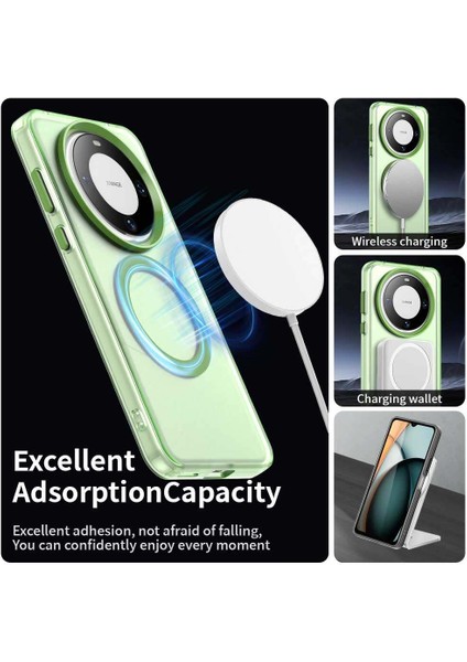 Huawei Mate 60,için Eabhulie Kılıf, Manyetik Yarı Saydam Mat Arka Kapak, Darbeye Dayanıklı Kılıf (Yurt Dışından) modelleri