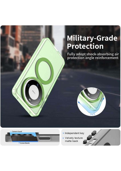 Huawei Mate 60,için Eabhulie Kılıf, Manyetik Yarı Saydam Mat Arka Kapak, Darbeye Dayanıklı Kılıf (Yurt Dışından) fırsatları