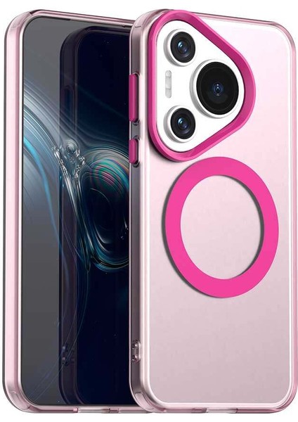 Huawei Pura 70,için Eabhulie Kılıf, Manyetik Yarı Saydam Mat Arka Kapak, Darbeye Dayanıklı Kılıf (Yurt Dışından)