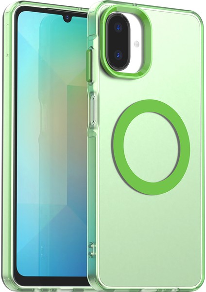 Samsung Galaxy A07 4g,için Eabhulie Kılıf, Manyetik Yarı Saydam Mat Arka Kapak, Darbeye Dayanıklı Kılıf (Yurt Dışından)