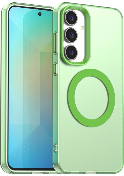 Samsung Galaxy S25 Fe,için Eabhulie Kılıf, Manyetik Yarı Saydam Mat Arka Kapak, Darbeye Dayanıklı Kılıf (Yurt Dışından)