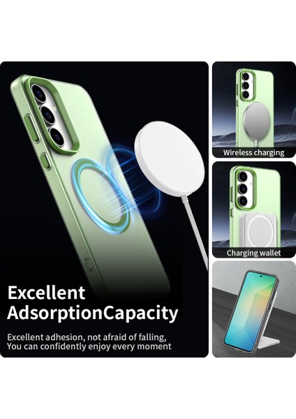 Samsung Galaxy S25 Fe,için Eabhulie Kılıf, Manyetik Yarı Saydam Mat Arka Kapak, Darbeye Dayanıklı Kılıf (Yurt Dışından) modelleri