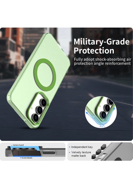 Samsung Galaxy S25 Fe,için Eabhulie Kılıf, Manyetik Yarı Saydam Mat Arka Kapak, Darbeye Dayanıklı Kılıf (Yurt Dışından) fırsatları