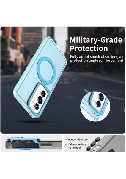 Oppo RENO12 Pro,için Eabhulie Kılıf, Manyetik Yarı Saydam Mat Arka Kapak, Darbeye Dayanıklı Kılıf (Yurt Dışından) fırsatları