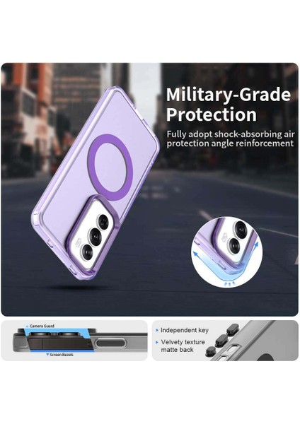 Oppo RENO12 Pro,için Eabhulie Kılıf, Manyetik Yarı Saydam Mat Arka Kapak, Darbeye Dayanıklı Kılıf (Yurt Dışından) fırsatları