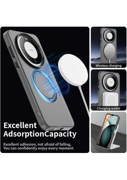 Huawei Mate 60,için Eabhulie Kılıf, Manyetik Yarı Saydam Mat Arka Kapak, Darbeye Dayanıklı Kılıf (Yurt Dışından) modelleri