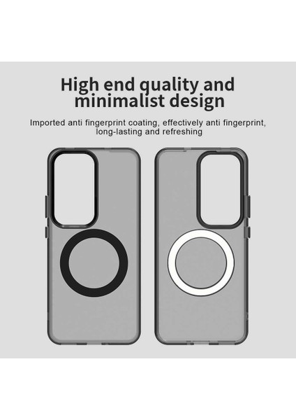 Oppo RENO12 Pro,için Eabhulie Kılıf, Manyetik Yarı Saydam Mat Arka Kapak, Darbeye Dayanıklı Kılıf (Yurt Dışından) indirimleri
