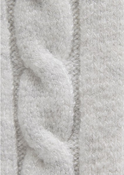 Düğmeli Gri Hırka 1710576-88467