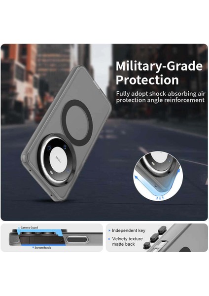 Huawei Mate 60,için Eabhulie Kılıf, Manyetik Yarı Saydam Mat Arka Kapak, Darbeye Dayanıklı Kılıf (Yurt Dışından) fırsatları