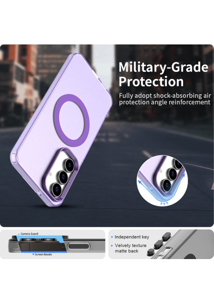 Samsung Galaxy S25 Fe,için Eabhulie Kılıf, Manyetik Yarı Saydam Mat Arka Kapak, Darbeye Dayanıklı Kılıf (Yurt Dışından) fırsatları