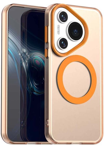 Huawei Pura 70,için Eabhulie Kılıf, Manyetik Yarı Saydam Mat Arka Kapak, Darbeye Dayanıklı Kılıf (Yurt Dışından)