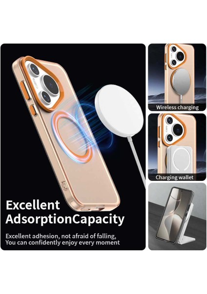 Huawei Pura 70,için Eabhulie Kılıf, Manyetik Yarı Saydam Mat Arka Kapak, Darbeye Dayanıklı Kılıf (Yurt Dışından) modelleri