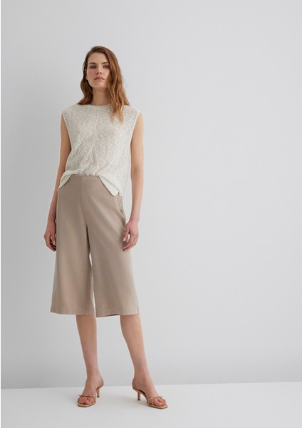 Bej Kısa Pantolon 1010794-82393