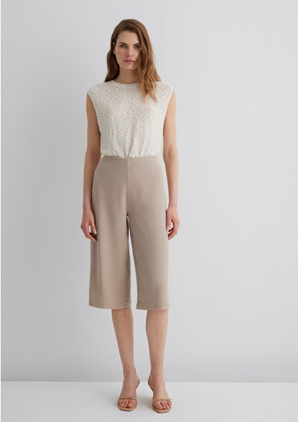 Bej Kısa Pantolon 1010794-82393