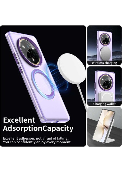 Realme 14 Pro,için Eabhulie Kılıf, Manyetik Yarı Saydam Mat Arka Kapak, Darbeye Dayanıklı Kılıf (Yurt Dışından) modelleri