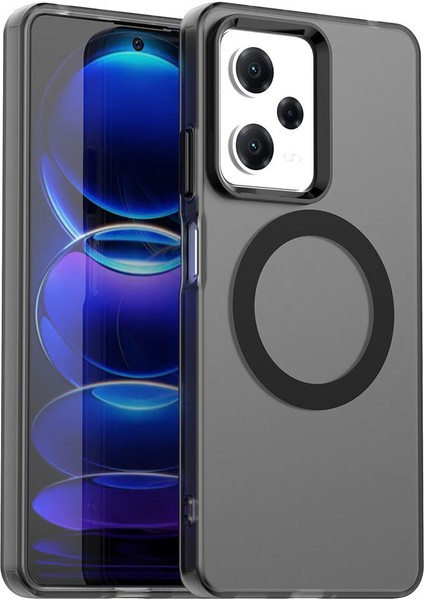 Xiaomi Redmi Note 12 5g,için Eabhulie Kılıf, Manyetik Yarı Saydam Mat Arka Kapak, Darbeye Dayanıklı Kılıf (Yurt Dışından)
