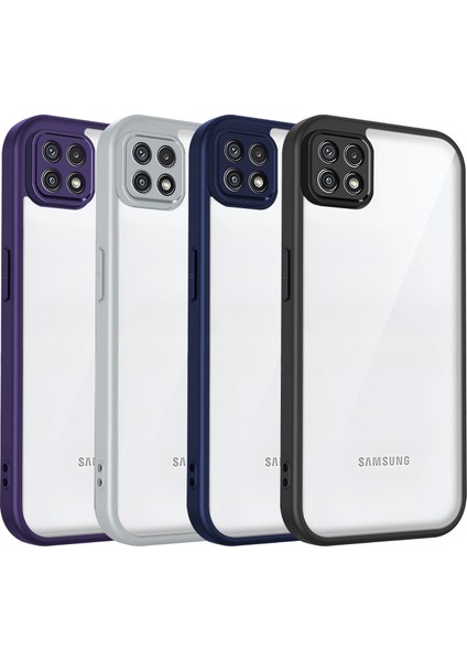 Samsung Galaxy A22 5g,için Eabhulie Kılıf, Kamera Lens Korumalı Hibrit 2'si 1 Arada Şeffaf Kılıf-Siyah (Yurt Dışından) fiyatları