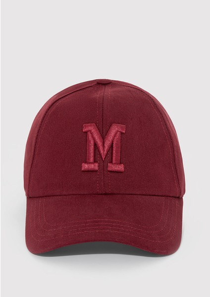 M Logo Detaylı Bordo Şapka 1912255-82051