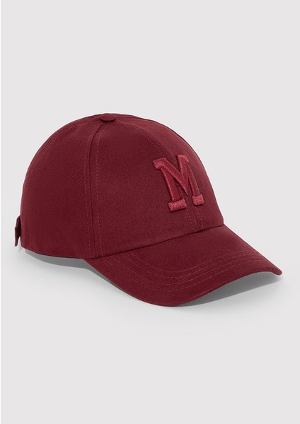 M Logo Detaylı Bordo Şapka 1912255-82051