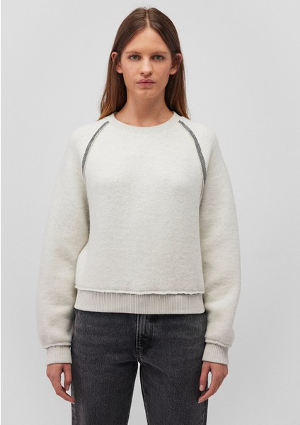 Sırt Detaylı Gri Sweatshirt 1S10231-85576
