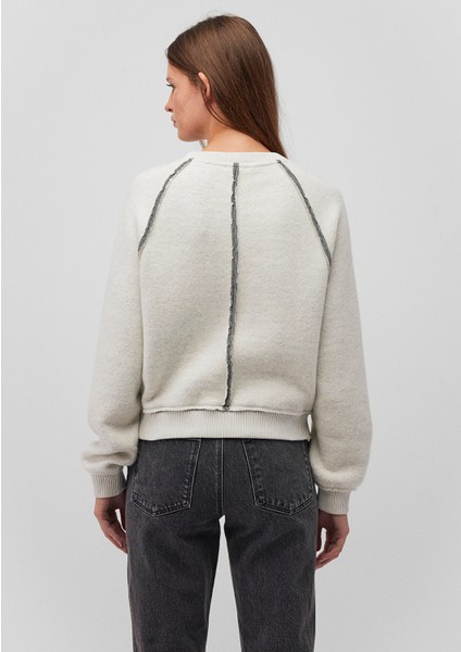 Sırt Detaylı Gri Sweatshirt 1S10231-85576
