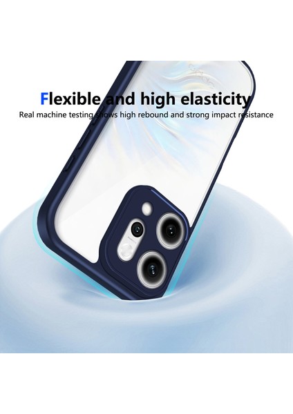 Oppo RENO14,IÇIN Eabhulie Kılıf, Kamera Lens Korumalı Hibrit 2'si 1 Arada Şeffaf Kılıf-Blue (Yurt Dışından) indirimleri