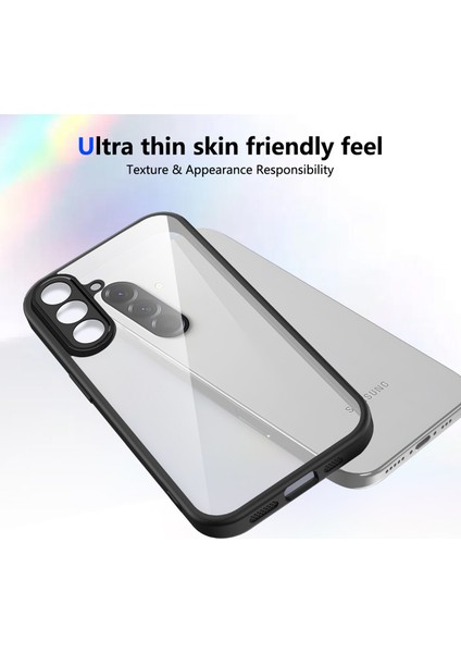 Samsung Galaxy A36,IÇIN Eabhulie Kılıf, Kamera Lens Korumalı Hibrit 2'si 1 Arada Şeffaf Kılıf-Siyah (Yurt Dışından) fırsatları
