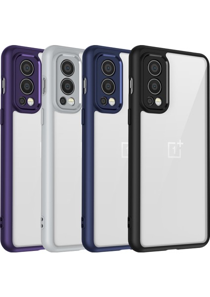 Oneplus Nord 2 5g,için Eabhulie Kılıf, Kamera Lens Korumalı Hibrit 2'si 1 Arada Şeffaf Kılıf-Mor (Yurt Dışından) fiyatları